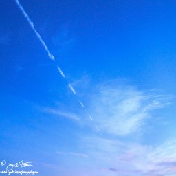 Evening Contrail